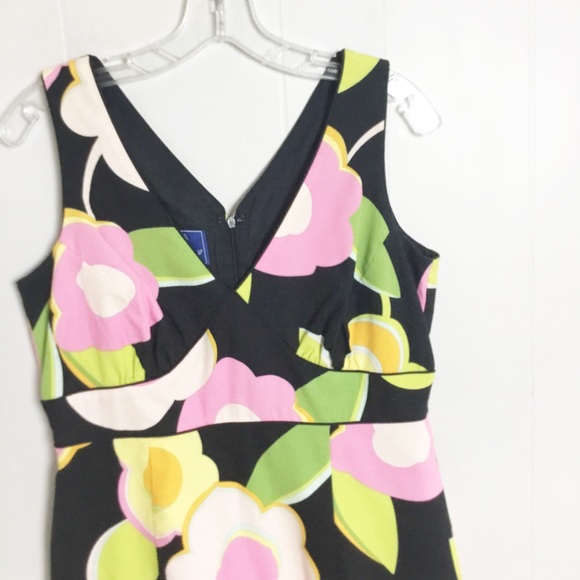 Tori Richard Floral Dress Size 14 1970’s Style - Picture 2 of 5